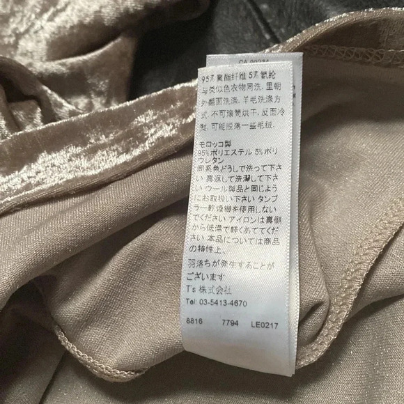 Top shop grey velvet long sleeve cropped top  Sz 6 - Picture 11 of 12